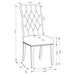 Tufted Rolled Backrest Side Chairs (Set of 2) Furniture Max