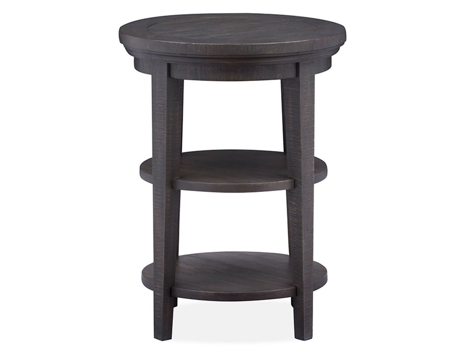 Westley Falls - Round Accent End Table - Graphite Magnussen Furniture