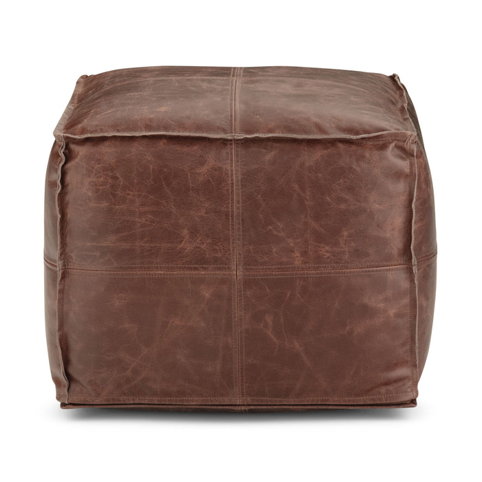 Sheffield - Handcrafted Square Pouf Simpli-Home