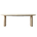 Oval Extendable Dining Table With Dual Pillar Design - Off White Home Essentials