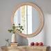 Round Wall Mirror With Ribbed Frame Daily Nest