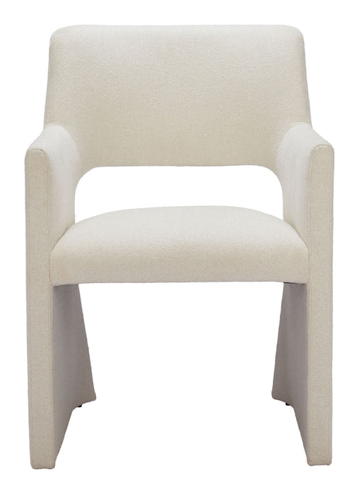 Minet - Dining Chair - Linen White Zuo Modern
