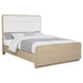 Mirador - Queen Panel Bed With Upholstered Headboard - Light Oak Furniture Max
