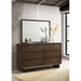 Hemlock - 6 Drawer Dresser With Mirror - Brown Furniture Max