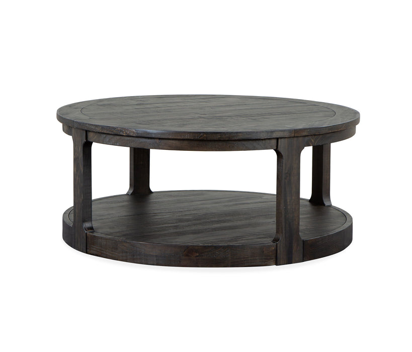 Boswell - Round Cocktail Table (With Casters) - Peppercorn Magnussen Furniture