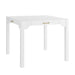 Alleyville - Square Dining Table With Storage Drawer - White Ridgecrest Home