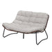 Patio Loveseat Sofa With Extra Thick Tufted Cushion - Brown Home Essentials