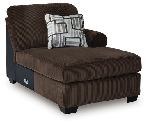 Kimlee - RAF Corner Chaise - Chocolate Signature Design by Ashley®