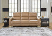Mosswell - Power Reclining Sofa With Adj Headrest - Toffee Ashley®