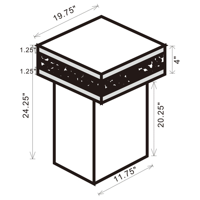 Cavelle - Side Table - Clear Furniture Max