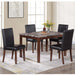 Dining Table With 4 Upholstered Side Chairs Home Essentials