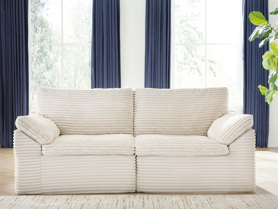 Fannin - LAF / RAF Corner Chair (Set of 2) - Ivory Signature Design by Ashley®