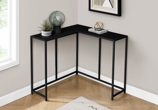Corner Accent Console Table For Entryway, Contemporary & Modern - Black 8th Street