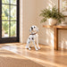 Large Dalmatian Dog Statue, Sitting Spotted Pet Sculpture For Entryway Patio - Black White Daily Nest