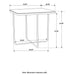 Travertine Accent Table Geometric Design - Brown Furniture Max
