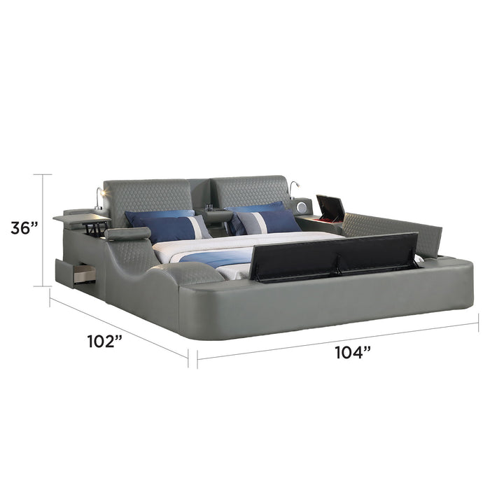 Zoya - Smart Multifunctional Bed, Built In Bluetooth Speakers, USB Charging Matrix Furniture Group