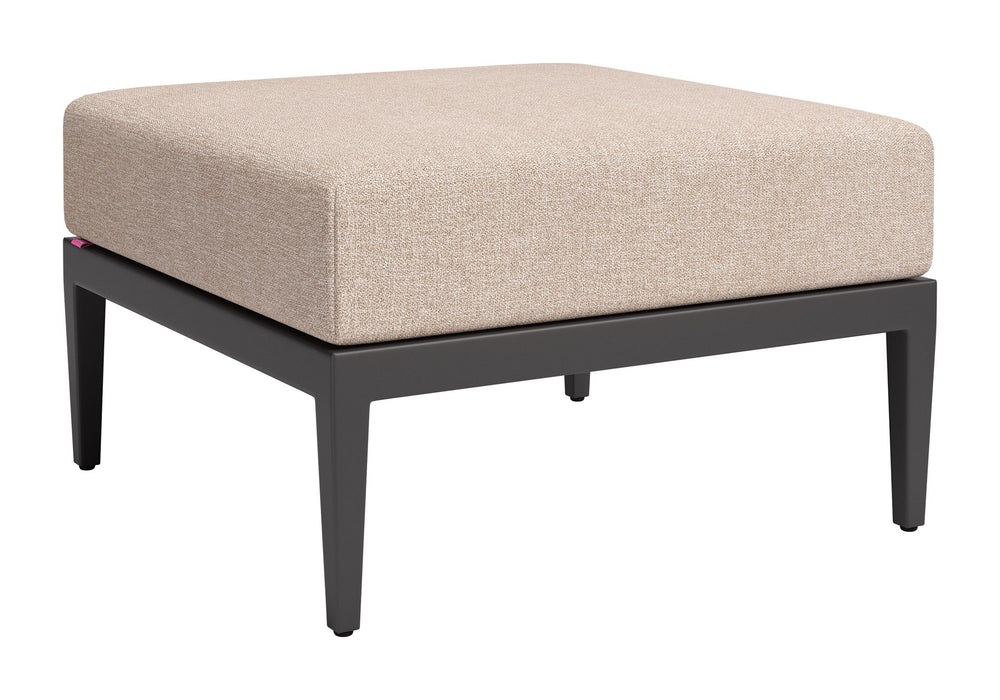 Foret - Ottoman - Beige / Black Zuo Modern