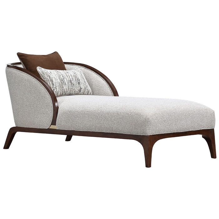 Houston - Chaise - Pebble / Walnut