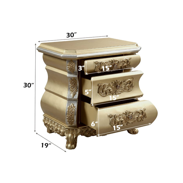 Seville - Nightstand - Gold ACME