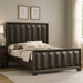 3 Piece Bedroom Set With Faceted Panels Bed And 2 Nightstands Home Essentials