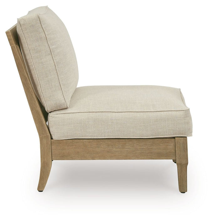 Clare View - Armless Chair With Cushion - Beige