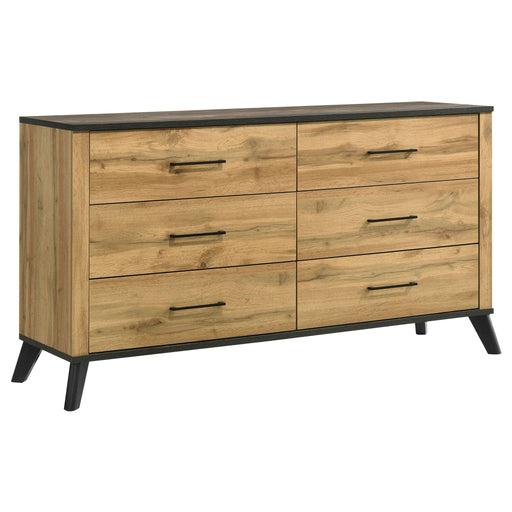 Fraser - 6 Drawer Dresser Cabinet - Natural Furniture Max