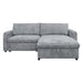 Finn - 2 Piece Sectional (LAF Sofa/Chaise) - Gray New Classic