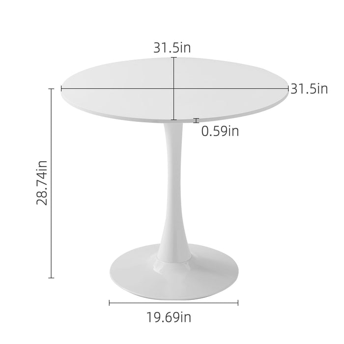 Round Dining Table With Tulip Style Base Home Essentials