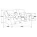 Sebring - Reclining Sofa With Manual Recline - Gray Furniture Max