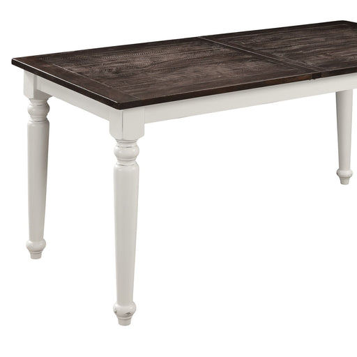 Dining Table With Leaf, Expandable - Brown Emerald Home