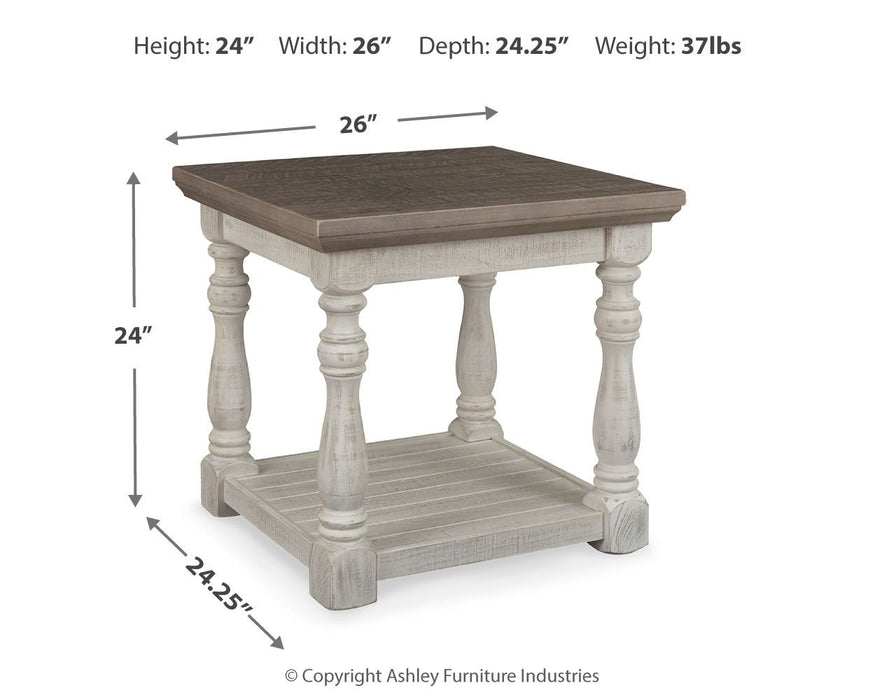 Havalance - Rectangular End Table - Gray / White Signature Design by Ashley®