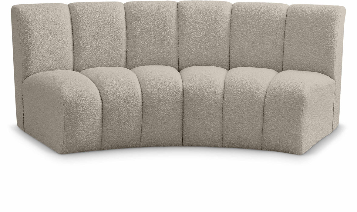 Infinity - 2 Piece Boucle Modular Sectional Meridian Furniture