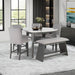 Jasmine - Bar Bench - Gray Global Furniture USA