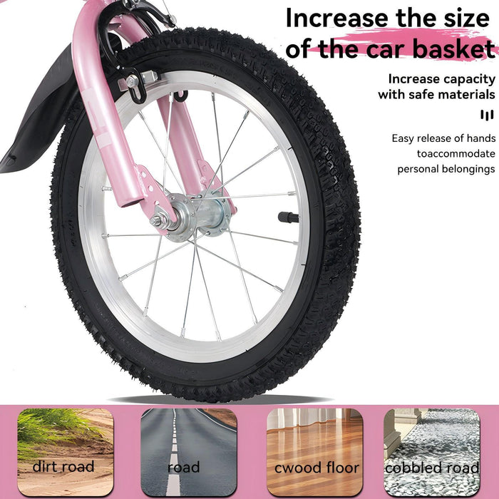 Fkznpj - 18" Sporty Kids Bike With Training Wheels And Stand Adjustable Saddle Suitable For Boys And Girls Aged 5 - 10 Years Tall Height 39 - 49" Available In A Variety Of Colors Daily Nest