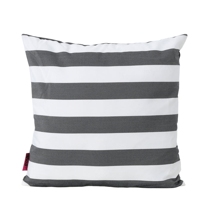 Coronado Stripe Square Pillow - Black