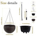 Self Watering Hanging Planter Daily Nest