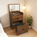 Vanity Desk With Lighted Mirror & Stool Home Essentials