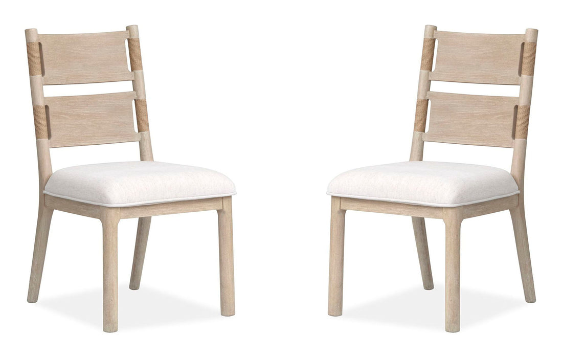 Sunset Cove - Upholstered Side Chair With Wood Back (Set of 2) - Sanibel Brown Magnussen Furniture