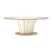 London Place - Entry Table - Creamy Pearl Michael Amini