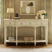 Retro Console Table With 3 Soft Close Drawers Noble House
