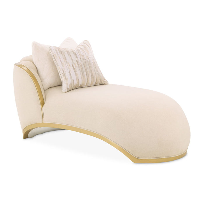 Scotts Square - Chairside Table - Light Champagne Michael Amini