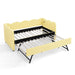 Gingham Daybed With USB Charging Port, Wave-Shaped Design Home Essentials