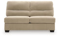 SimpleJoy - Armless Loveseat - Sand Signature Design by Ashley®
