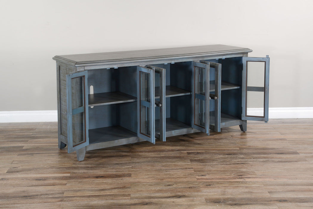 70" TV Console - Light Blue