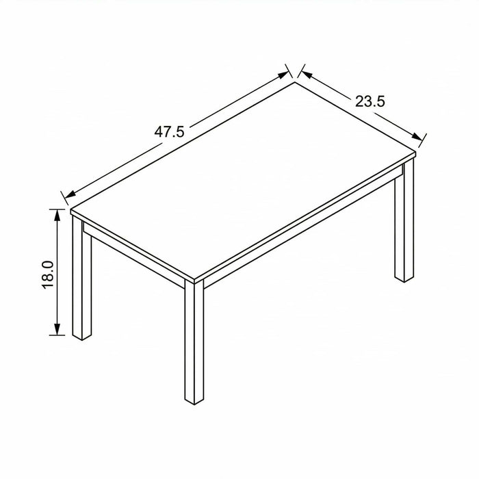 Modern Table Compact Design Emerald Home
