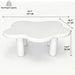 Cloud Shaped Coffee Table With 4 Round Legs Home Essentials