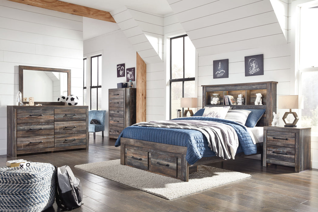 Drystan - Panel Bookcase Bed Signature Design by Ashley®