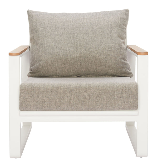 Welt - Outdoor Armchair - Taupe / White Zuo Modern