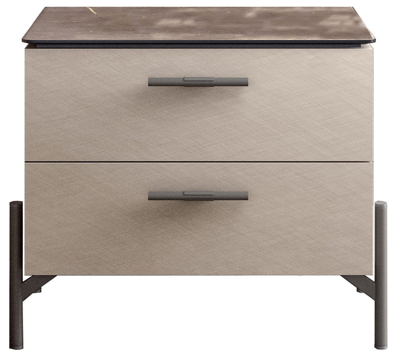 Silvia - Nightstand - Beige Status Italy