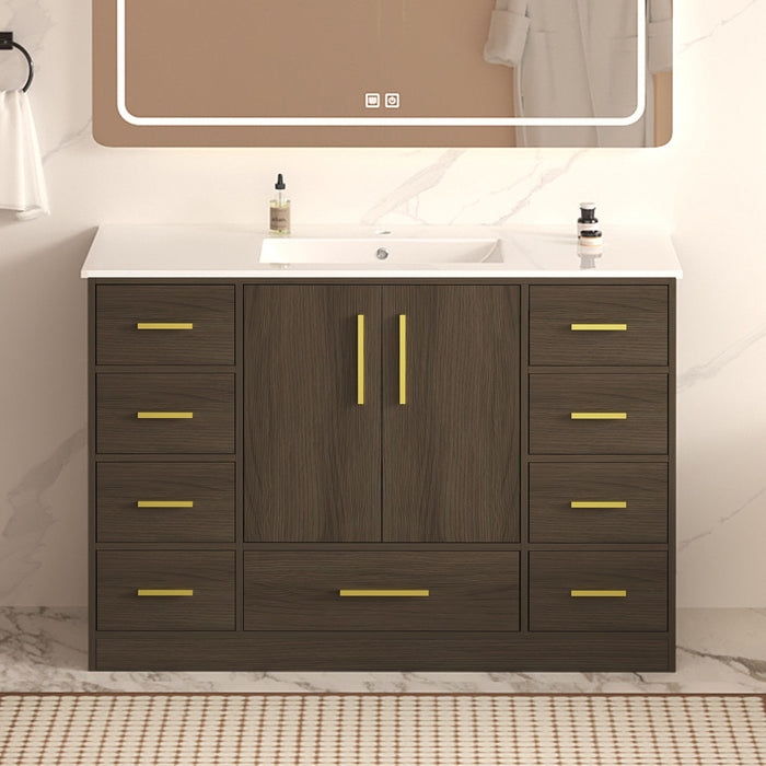 Bathroom Vanity With Abundant Storage 2 Soft Close Doors And 9 Drawers Home Essentials